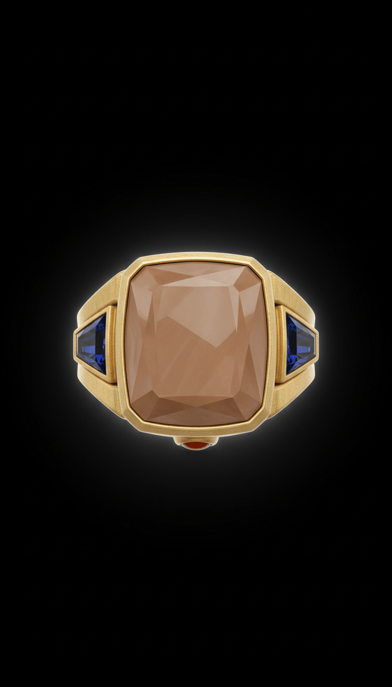 Bague cocktail pierre facettée - VaLaRiaN