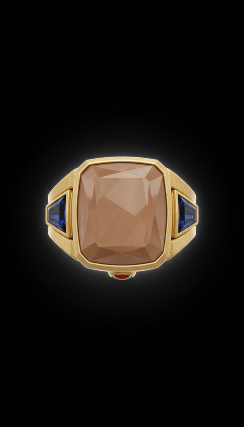 Bague cocktail pierre facettée - VaLaRiaN